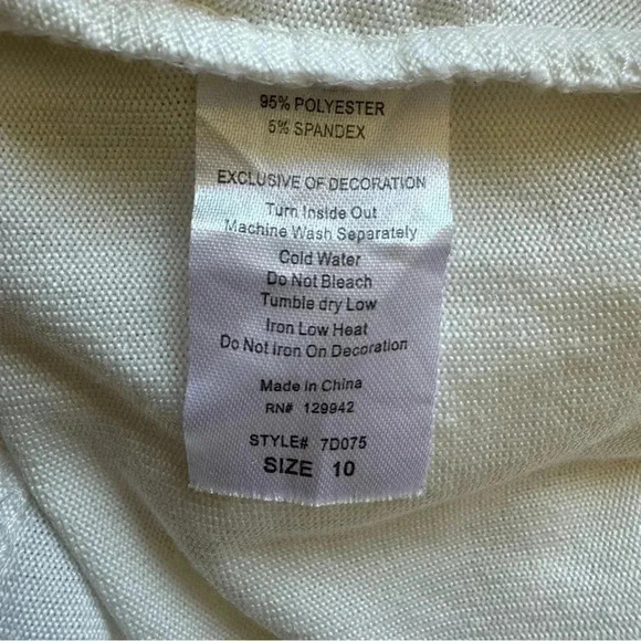 Cat &Jack Two Long Sleeves Girls Lightweight Soft Beachy Tops SZ 10/12 #2091 - Picture 7 of 8